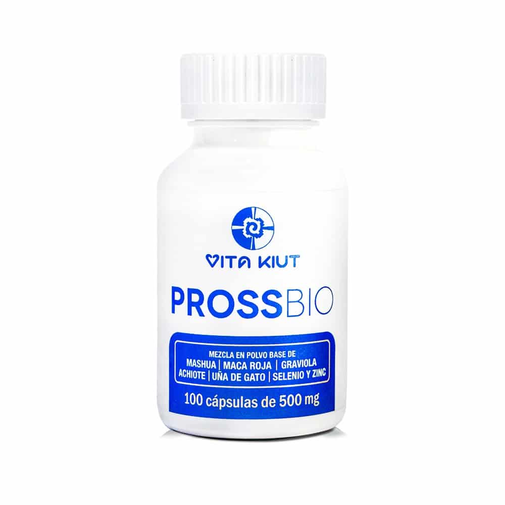 Cápsulas ProssBio para Próstata | Mashua + Maca Roja + Graviola + Zinc + Selenio | 100 Cápsulas Veganas (500 mg)