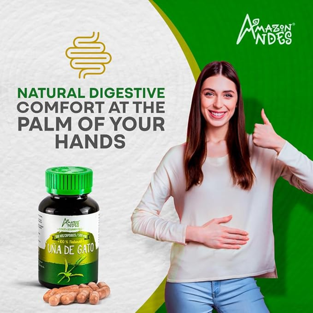 Cápsulas de Uña de Gato (Uncaria tomentosa) | Inmunidad y Antiinflamatorio Amazónico | 100 Cápsulas (1000 mg) | Fairtrade USA Certificado — imagen 5